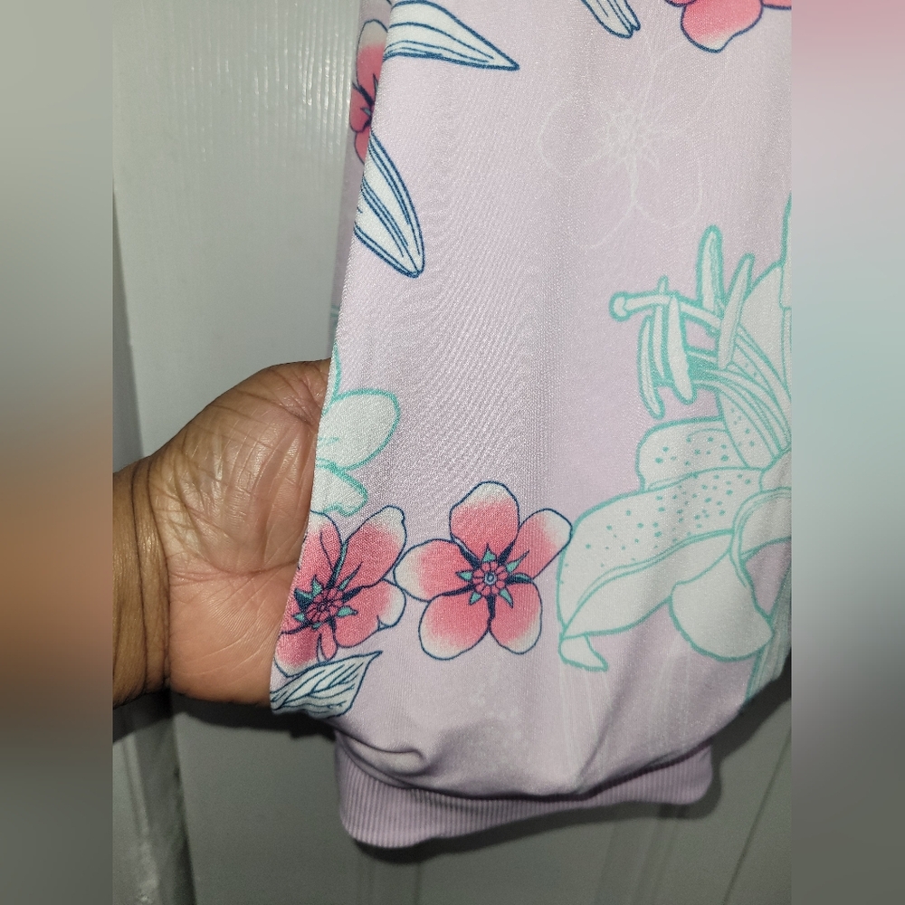 IMAN Global Chic Reversible Bomber Jacket Pale Li… - image 8